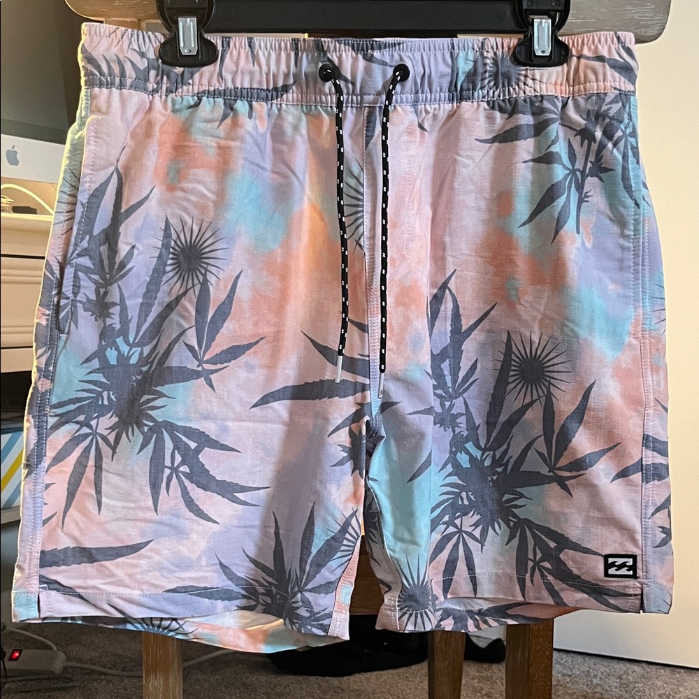 Billabong Men's Pastel Palm Swim Shorts Size Medium